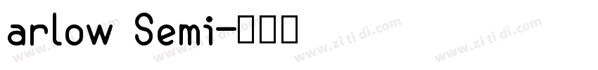 arlow Semi字体转换